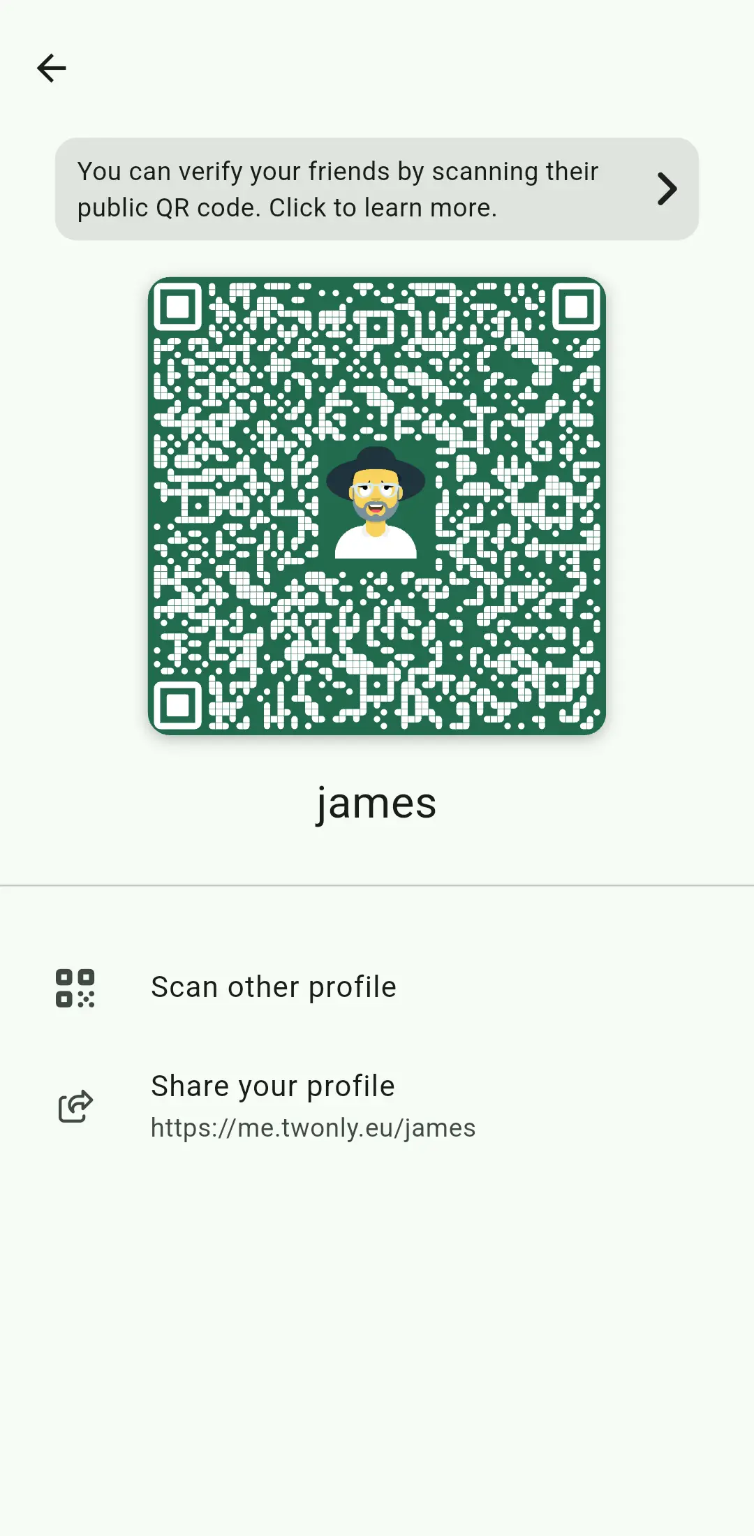 Verifizierungs-QR-Code